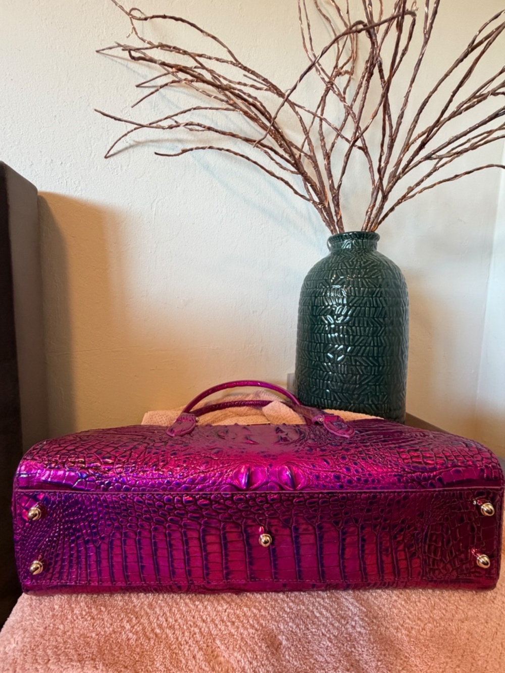 THE ULTIMATE VOLTAGE SET: Brahmin Dayan Satchel + NWT Wallet - Picture 6 of 8